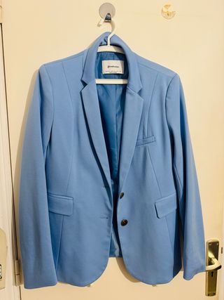 Blazer azul Stradivarius