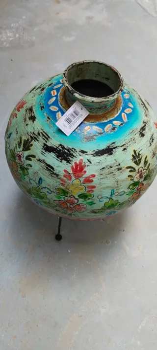 Jarrón Decorativo Metálico Multicolor