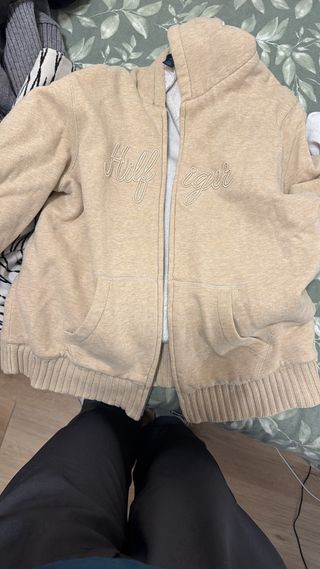 Blusa Tommy Hilfiger Talla L Beige/Blanco