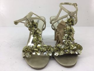 Zapatos de tacón Nine West dorados y plateados