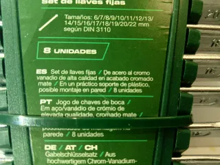 Set 8 Llaves Fijas PARKSIDE