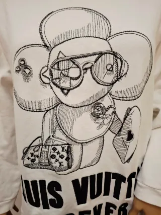 Sudadera Louis Vuitton Blanca Talla Única