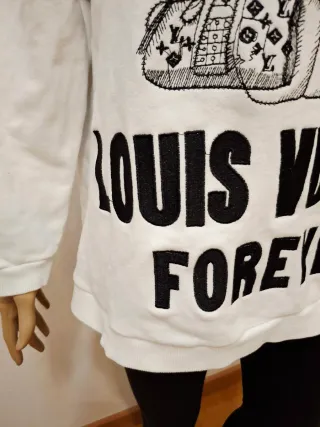 Sudadera Louis Vuitton Blanca Talla Única