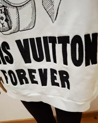 Sudadera Louis Vuitton Blanca Talla Única