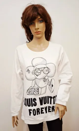 Sudadera Louis Vuitton Blanca Talla Única