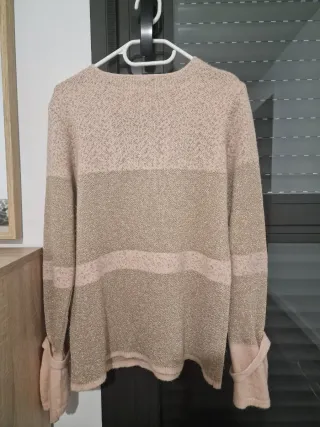 Jersey Morgan Beige y Dorado