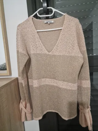 Jersey Morgan Beige y Dorado