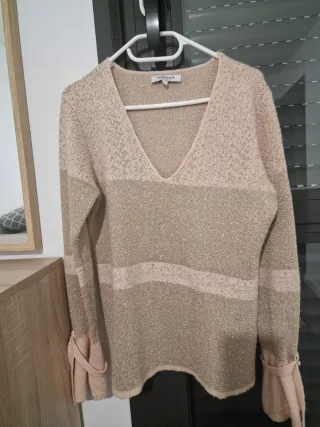 Jersey Morgan Beige y Dorado