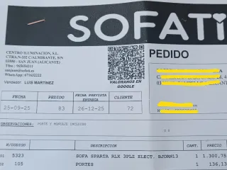 Sofá Gris Articulado Nuevo