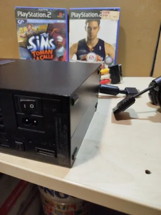 Consola PlayStation 2 Negra + 5 Juegos