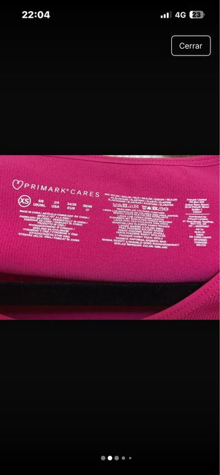 Conjunto deportivo Primark rosa fucsia