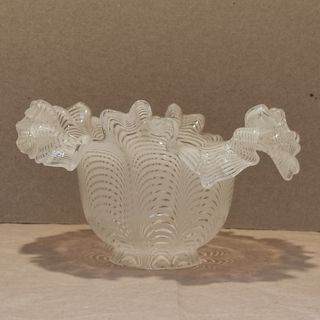 Tulipa vintage cristal Murano rayas tipo pañuelo