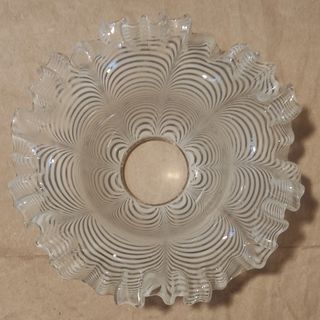 Tulipa vintage cristal Murano rayas tipo pañuelo