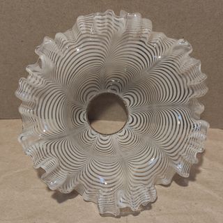 Tulipa vintage cristal Murano rayas tipo pañuelo