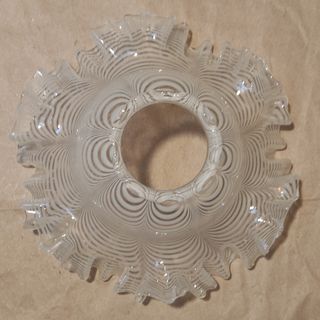 Tulipa vintage cristal Murano rayas tipo pañuelo