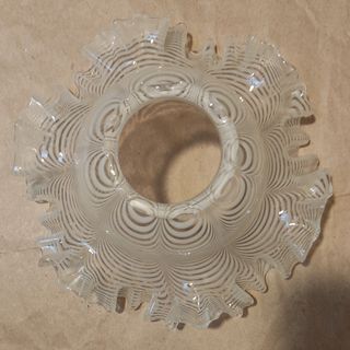 Tulipa vintage cristal Murano rayas tipo pañuelo