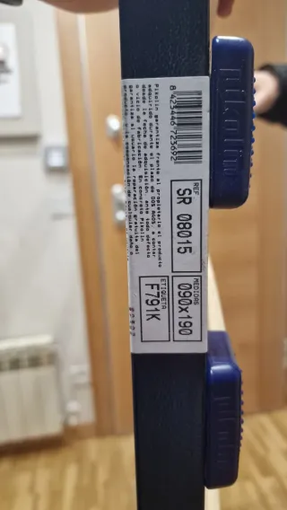 2 Somier Pikolin 190x90cm con patas de tamblillas.