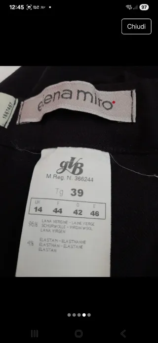 Pantaloni classici in lana