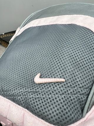 Bolso bandolera Nike gris y rosa vintage