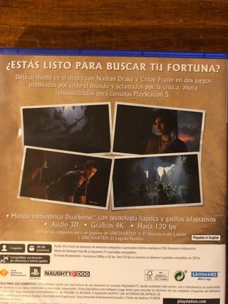 UNCHARTED Colección Legado de los Ladrones PS5