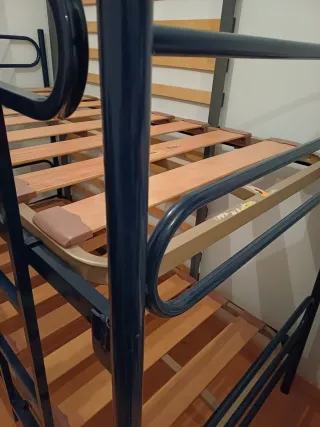 Literas metálicas 90x190cm con somier