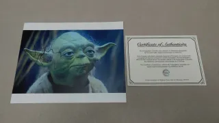Foto Firmada Frank Oz - Star Wars. Certificado.
