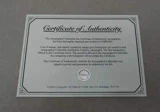 Foto Firmada Frank Oz - Star Wars. Certificado.