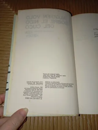 Libro: Alguien voló sobre el nido del cuco