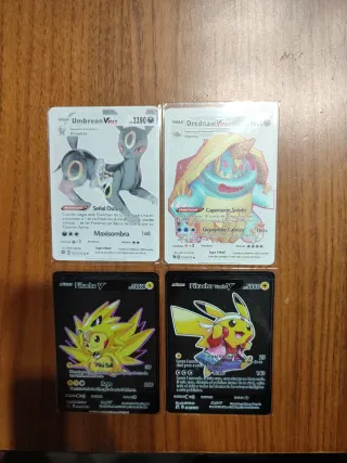 20 Cartas Pokémon Metal
