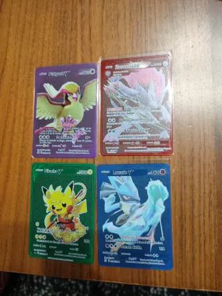 20 Cartas Pokémon Metal