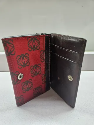 Cartera Loewe Monogram Roja y Marrón