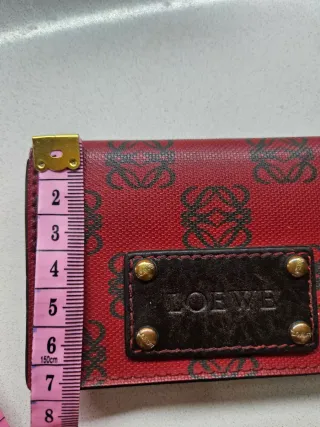 Cartera Loewe Monogram Roja y Marrón