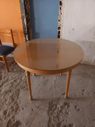 Regalo Mesa camilla redonda extensible con cristal