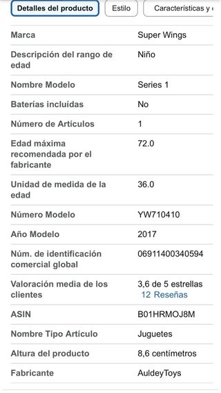 Súper Wings Avión que graba voz