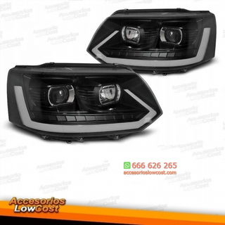 FAROS VW T5 10-15 NEGROS TUBE LIGHT CON INTERMITE