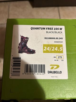 Scarpone sci alpinismo Dalbello Quantum Free 105 w