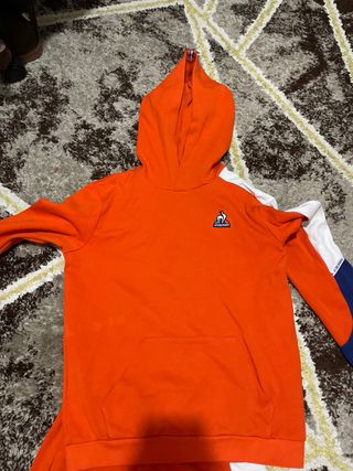 Chándal Le Coq Sportif niño naranja