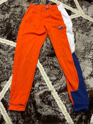 Chándal Le Coq Sportif niño naranja