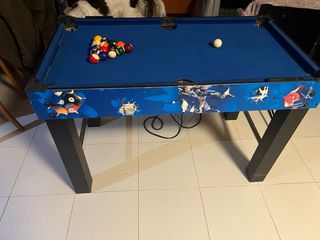 Mesa de billar y futbolín