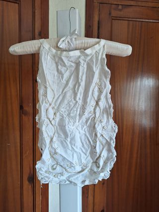 Manteleta y delantal fallera bordado