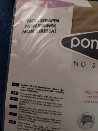 Collant Pompea colore Claro 20 DEN taglia S