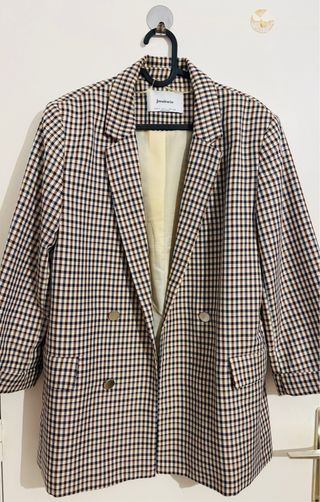 Blazer cuadros Stradivarius