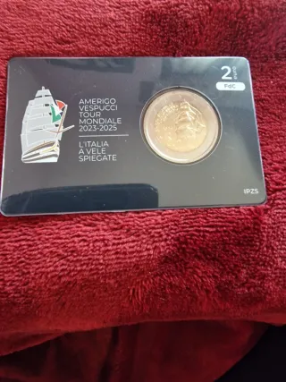 Moneta 2€ Italia Amerigo Vespucci