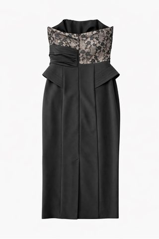 Vestido Negro palabra de honor muy entallado