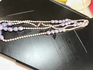 Collar Perlas Lavanda Bajo precio