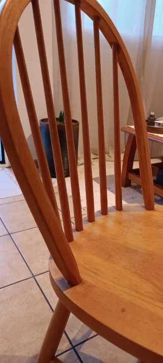 Silla de madera estilo Windsor Ikea