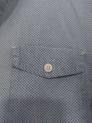 Camisa azul con estampado Emidio Tucci