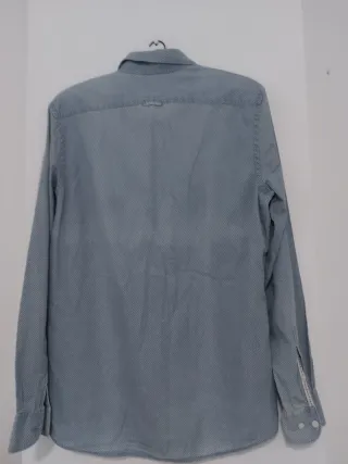 Camisa azul con estampado Emidio Tucci