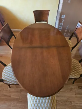 Mesa comedor madera extensible