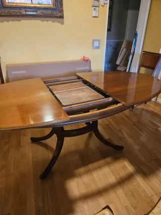 Mesa comedor madera extensible